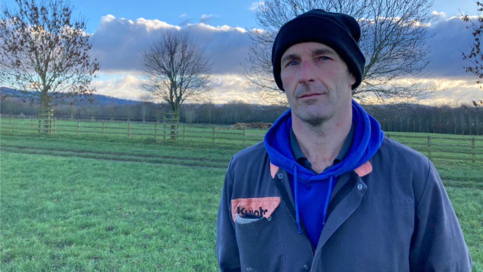 Farmer Robert Jenkins standing in a field