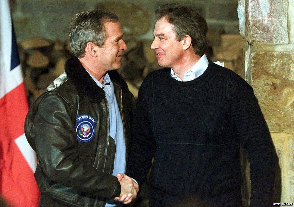 George W Bush and Tony Blair