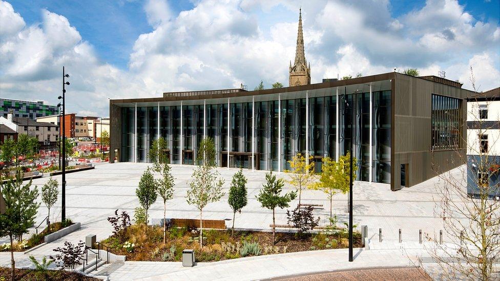 Uclan student centre and events square