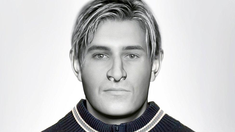 Reconstructed image of mystery man found dead near Balmore Golf Club