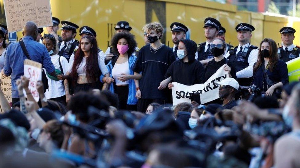 Protest by the US Embassy