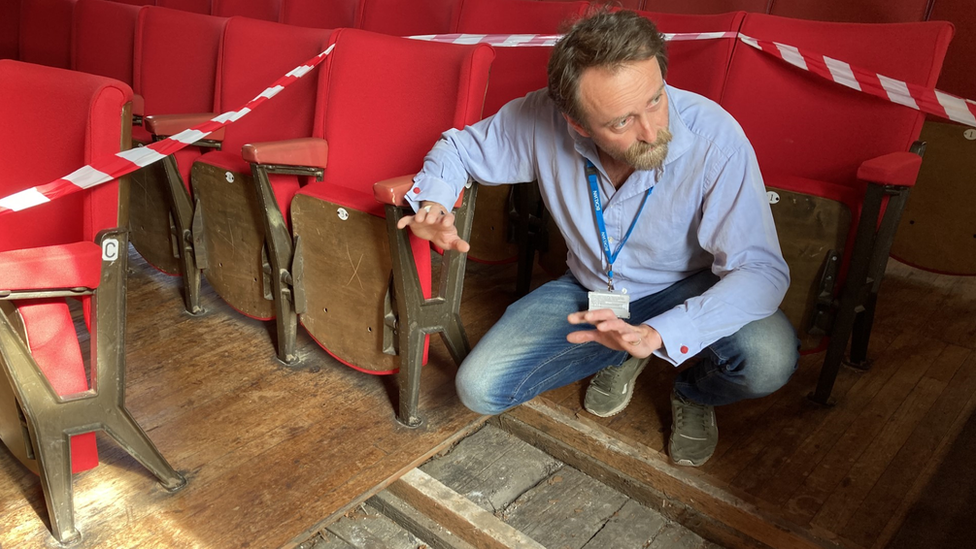 Inside St George's Guildhall theatre in King's Lynn