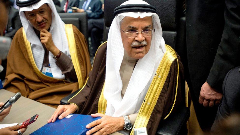 Saudi Arabia's Oil Minister Ali al-Naimi at the Opec meeting in Vienna, on December 4, 2015