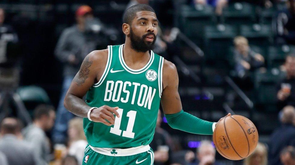 Kyrie Irving of the Boston Celtics