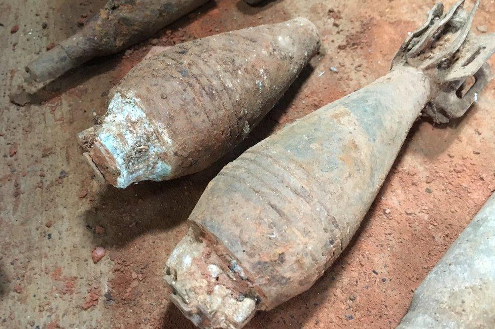 Weapons depot in Guinea-Bissau