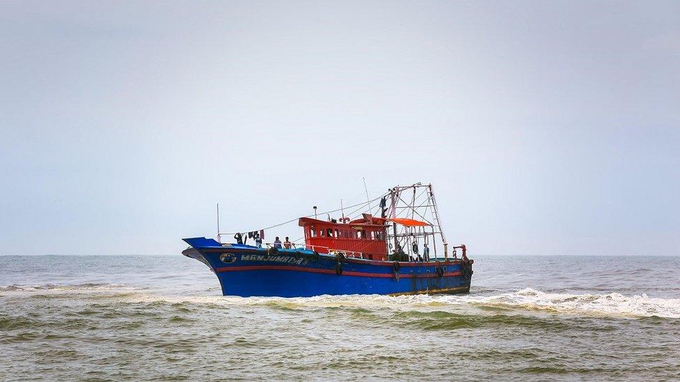 Thengapattanam harbour in Tamil Nadu