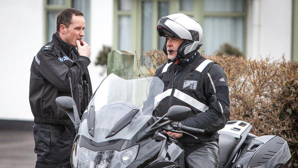 Sergeant O'Loughlin investigates a report of a driver talking on their mobile phone