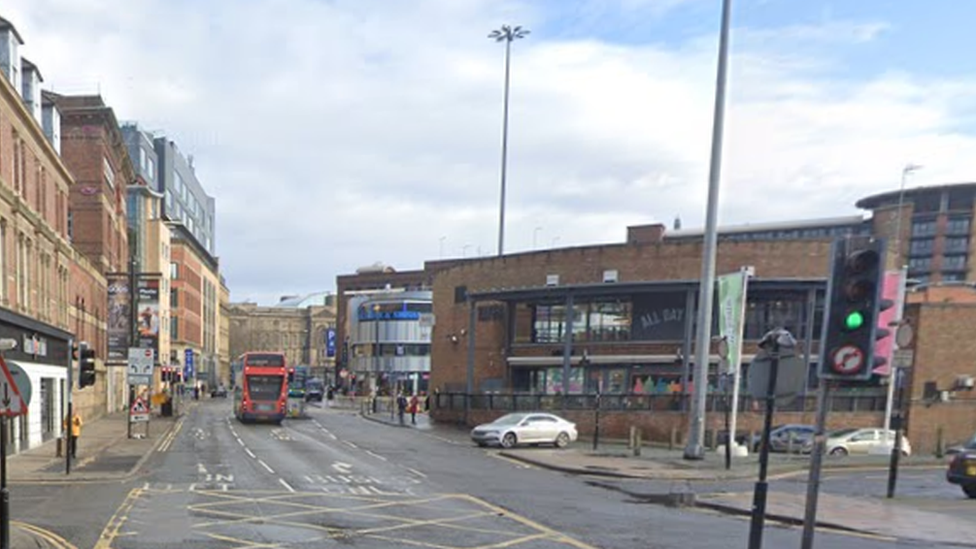 The man, in his 20s, was stabbed in Whitechapel in Liverpool city centre