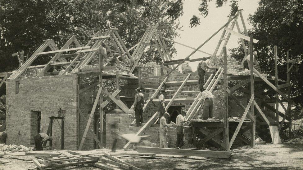 Ford house being rebuilt