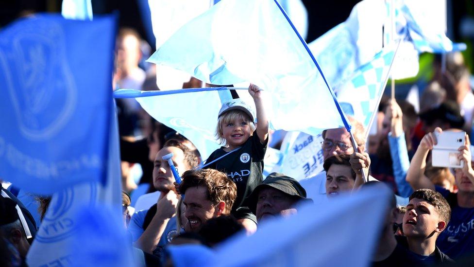 Man City parade