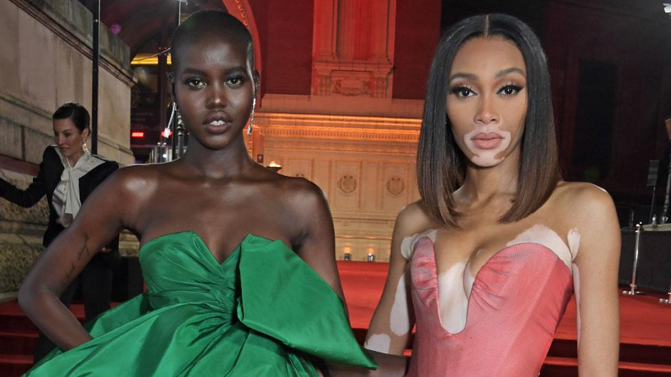 Adut Akech and Winnie Harlow