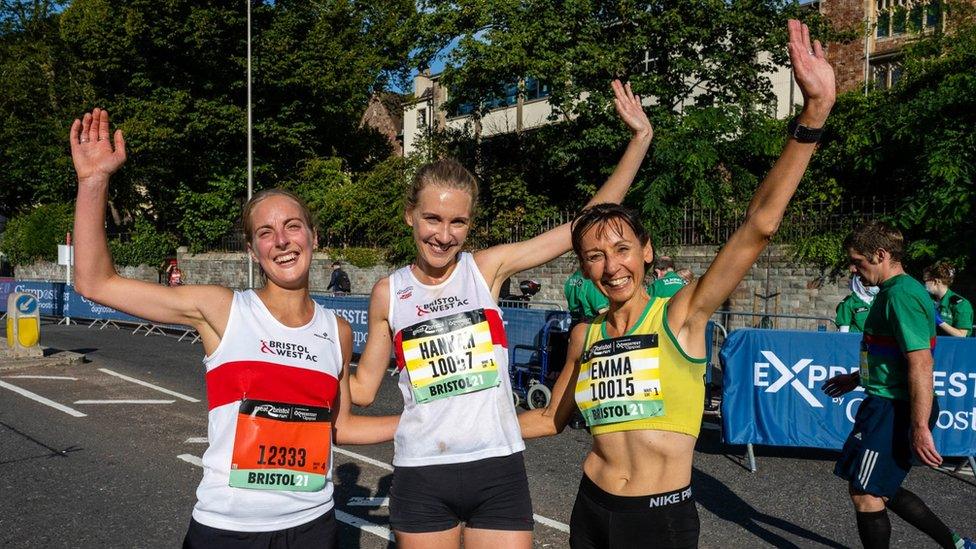 Great Bristol Run 2021 women's 10k race top three