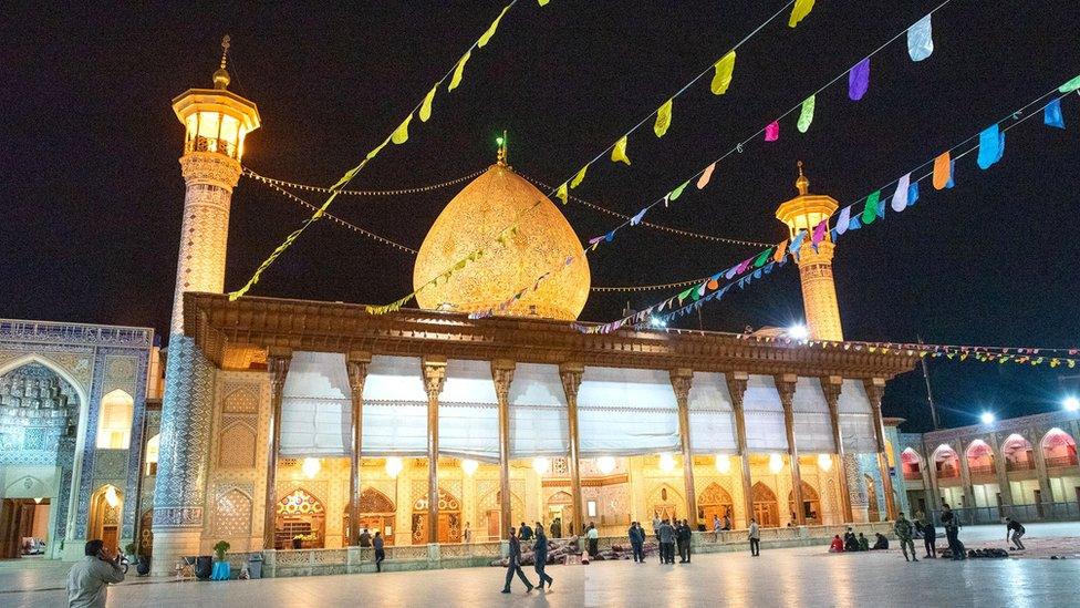 Shah Cheragh mausoleum in Shiraz, Iran