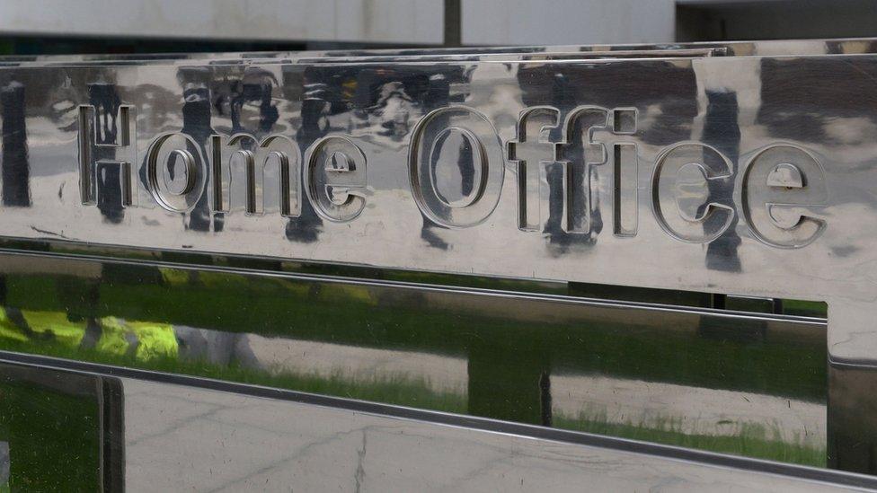 Home Office sign