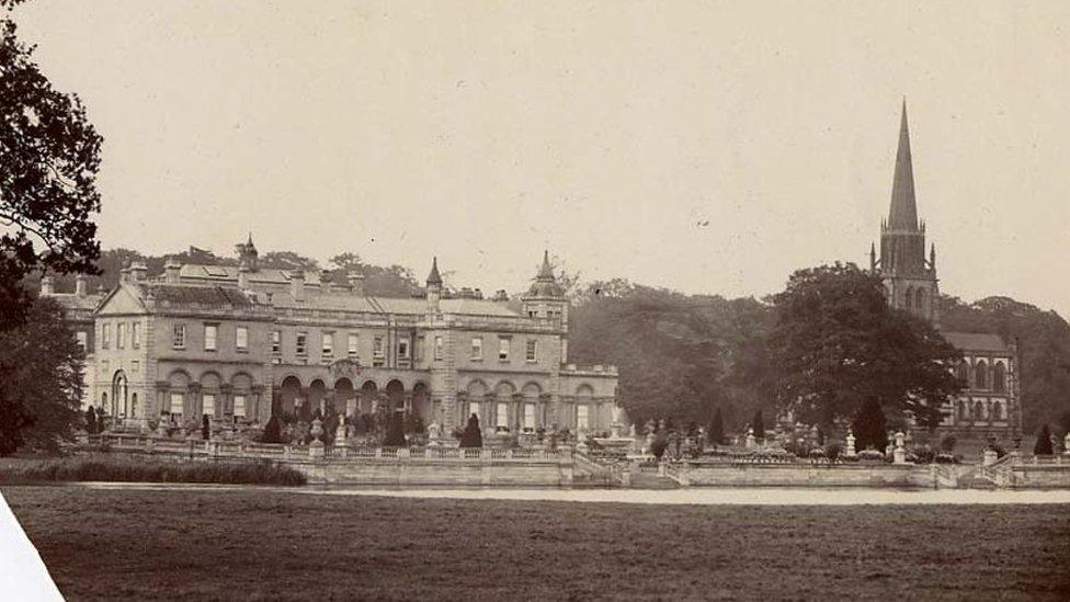 Clumber House once had a three flight marble staircase and grand entrance hall