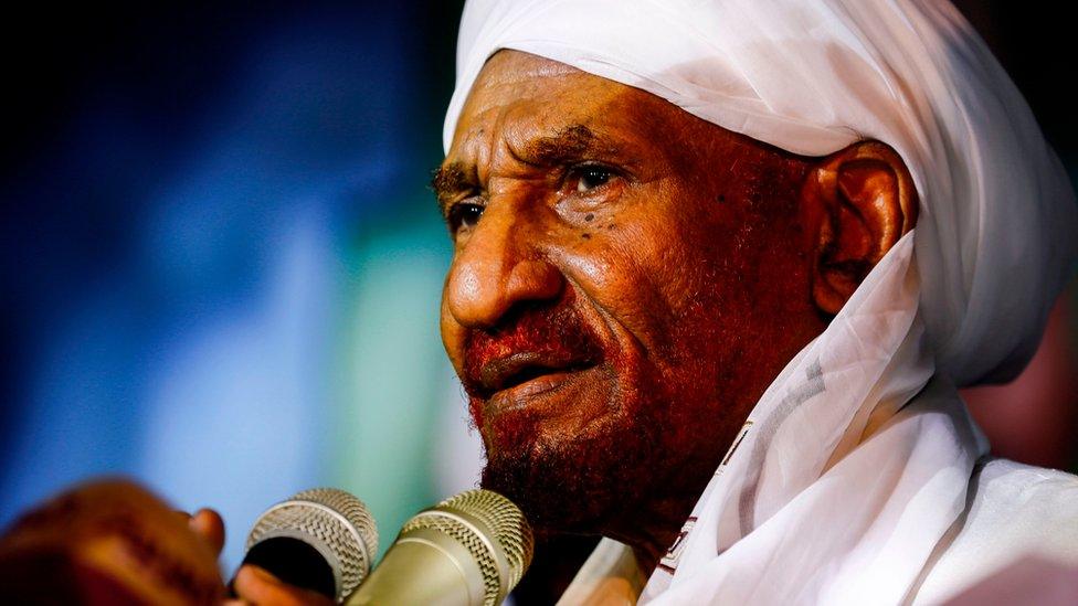 Sadiq al-Mahdi in Omdurman