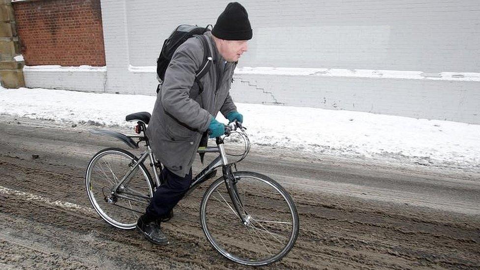 Boris Johnson cycling