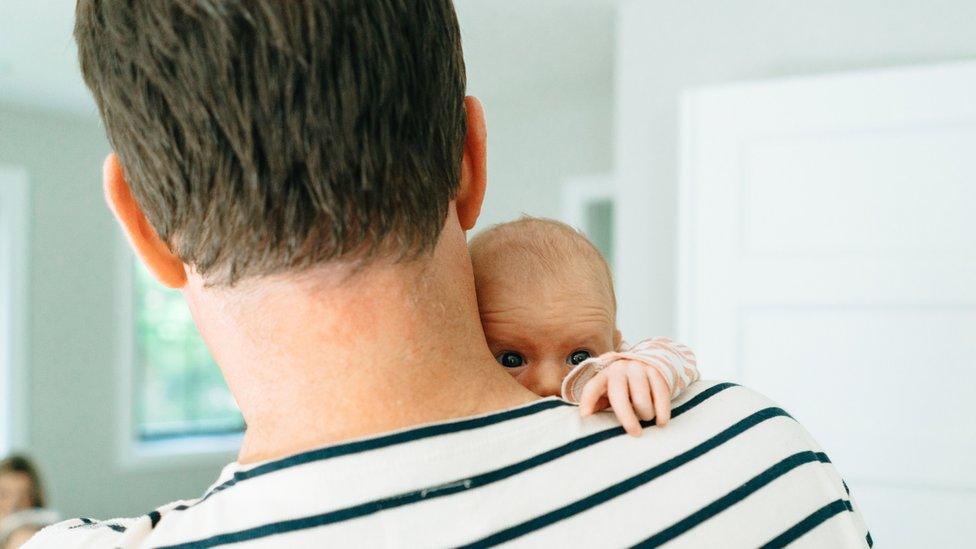 Father with baby