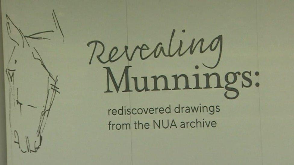 The exhibition sign