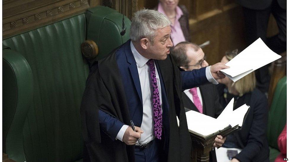 John Bercow in the House of Commons