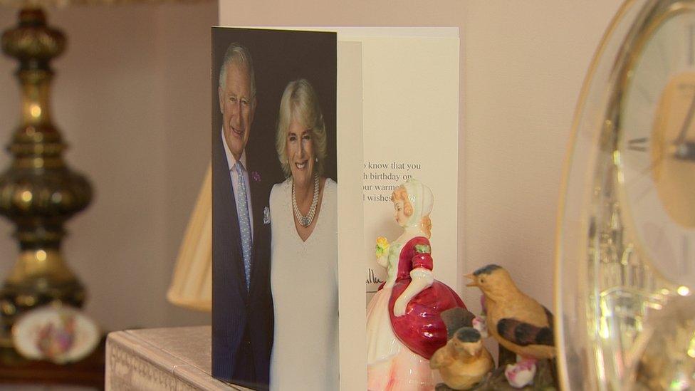 A 100th birthday card from King Charles and Queen Consort Camilla