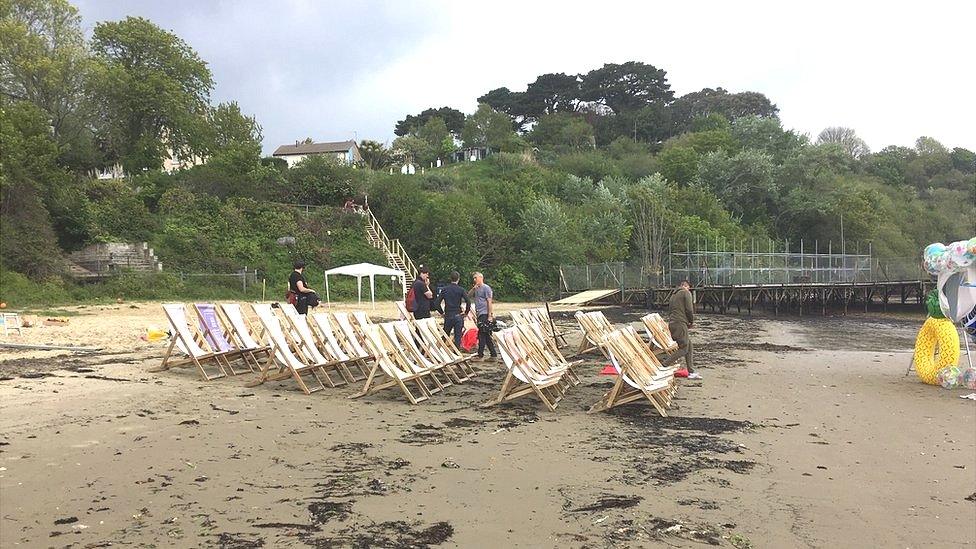 Beach scene