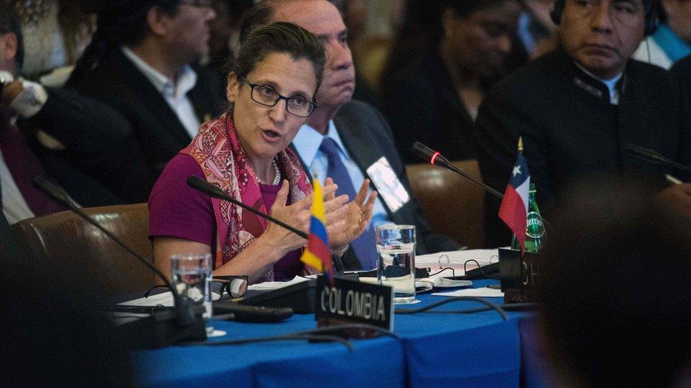 Foreign Affairs Minister Chrystia Freeland