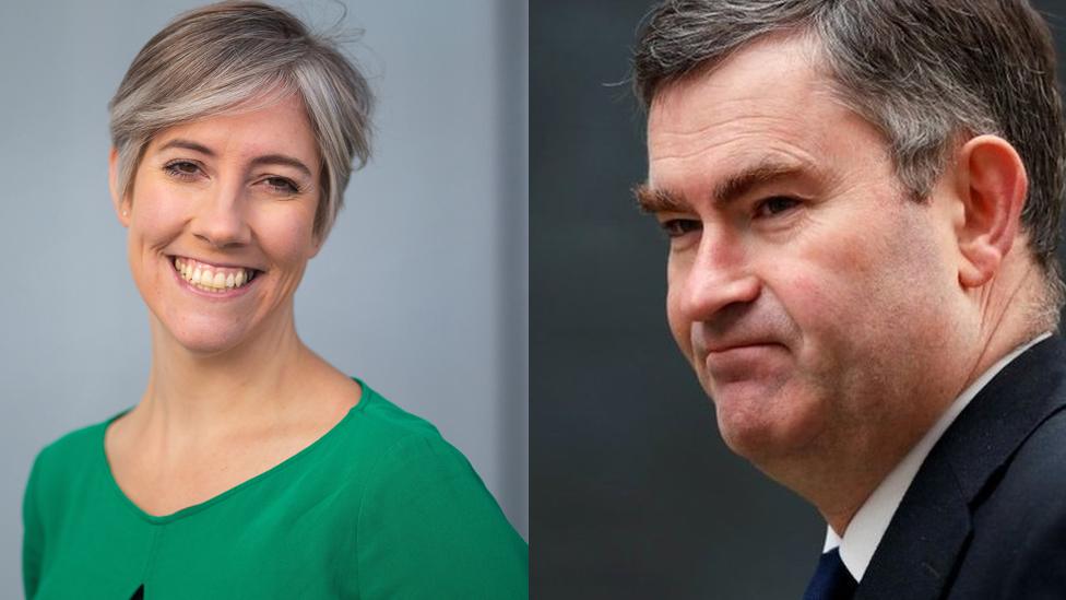 Daisy Cooper and David Gauke