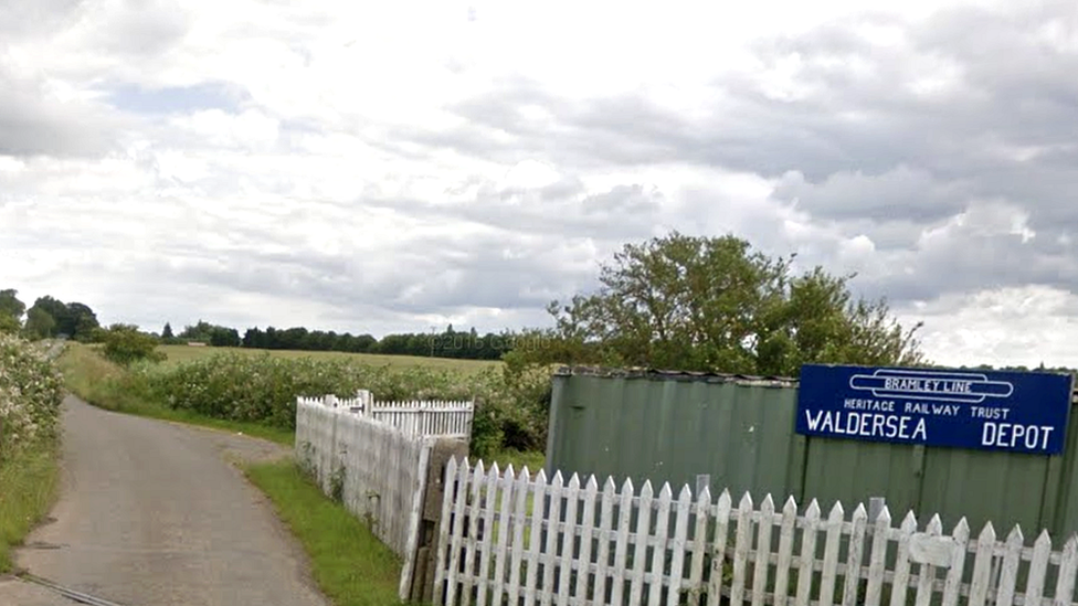 The Walderslea Depot on the heritage Bramley Line