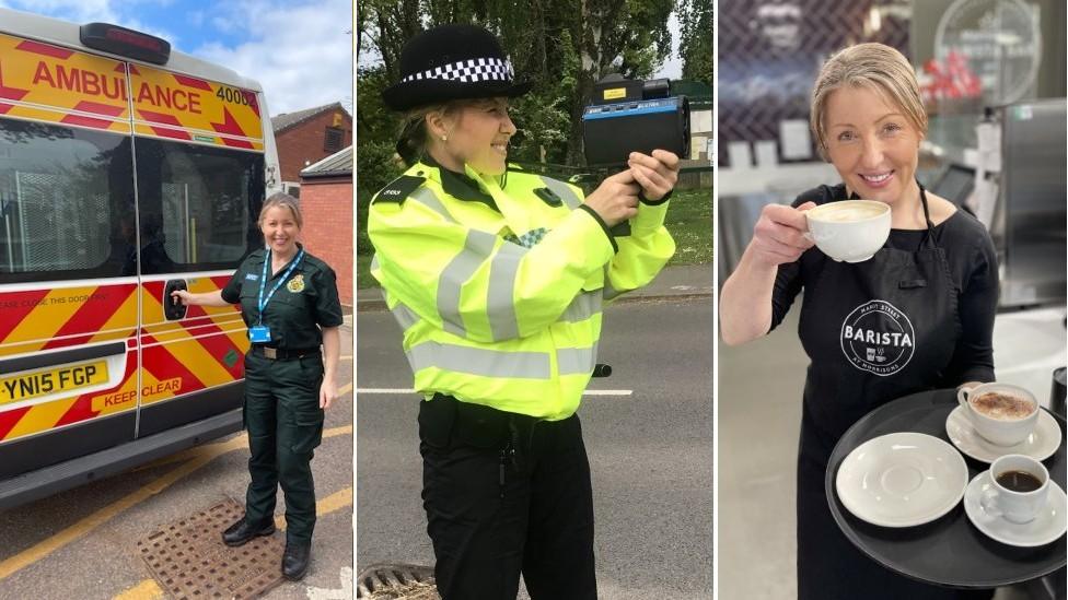 Sam Jackson working for West Midlands Ambulance Service, Special Constable and barista