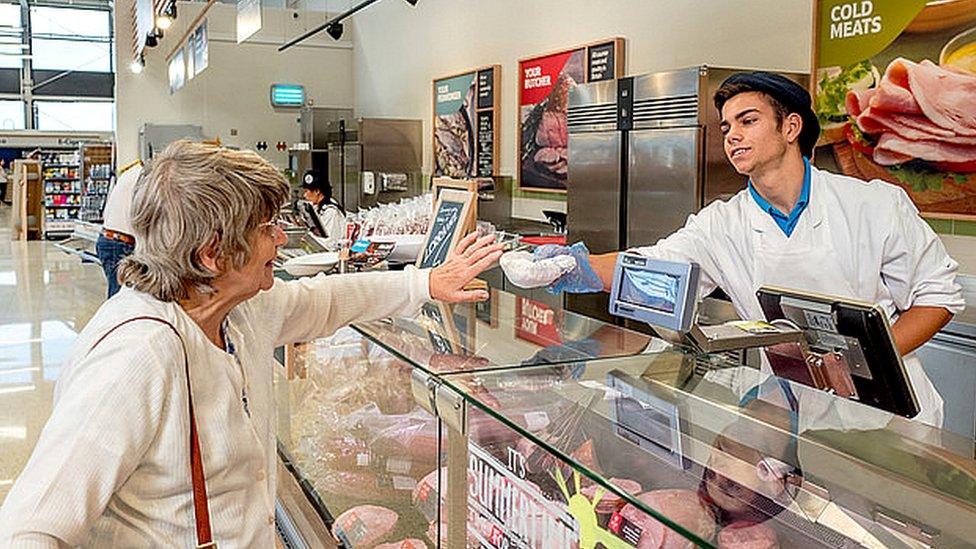 Tesco meat counter