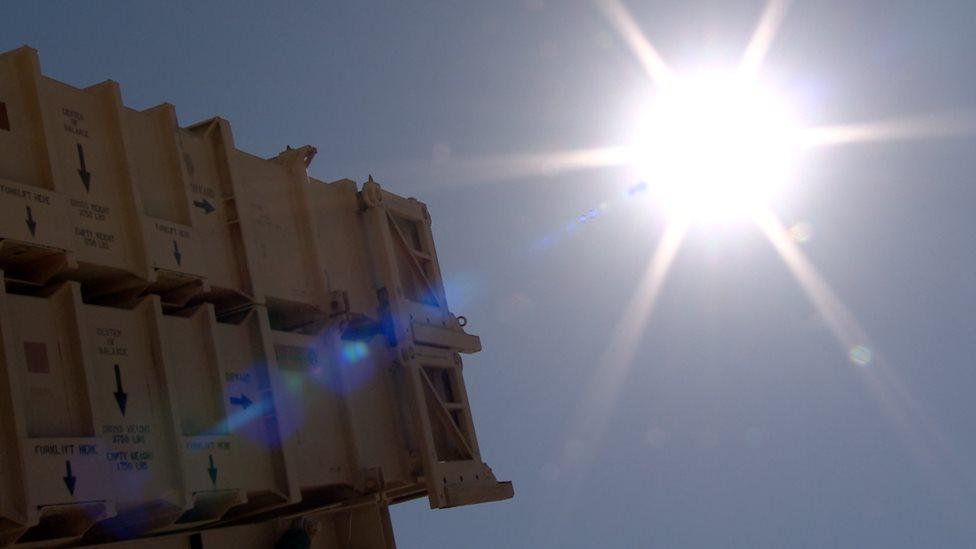 A Saudi Patriot anti-missile battery near the town of Najran