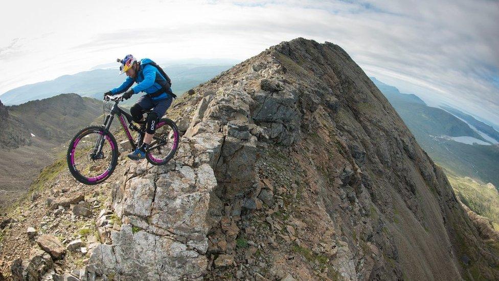 Danny Macaskill on Skye Ridge