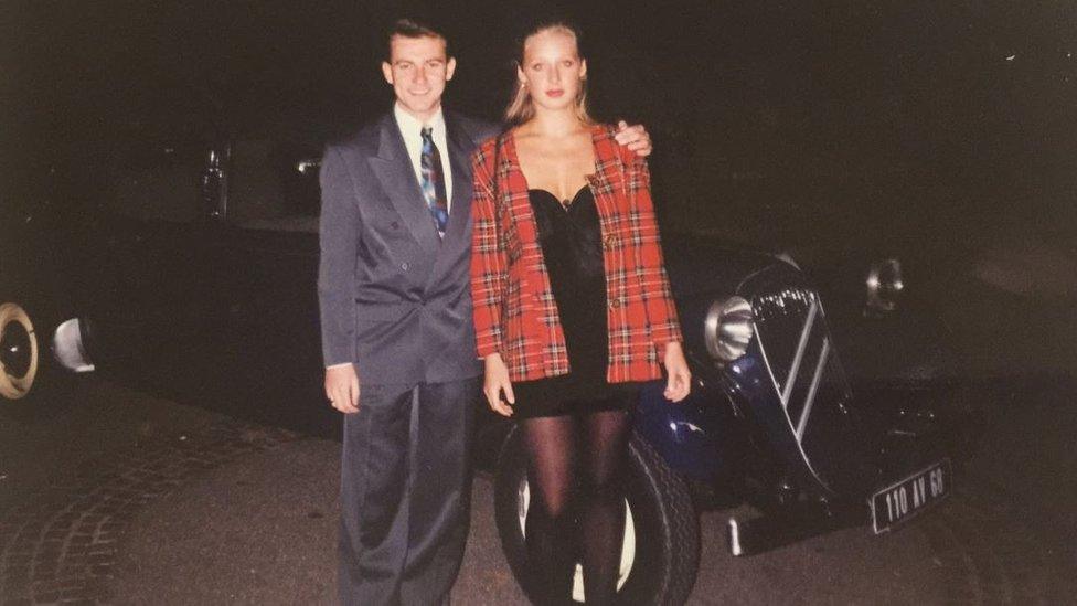 Howard Griffiths and Brigette Bard on their blind date in 1992