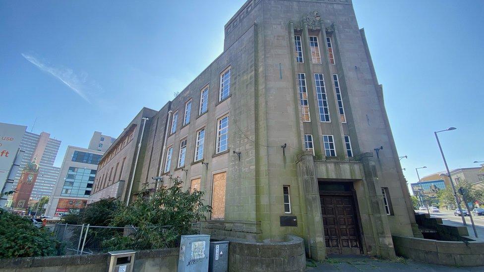 Former police headquarters and fire station on Shakespeare Street in Nottingham