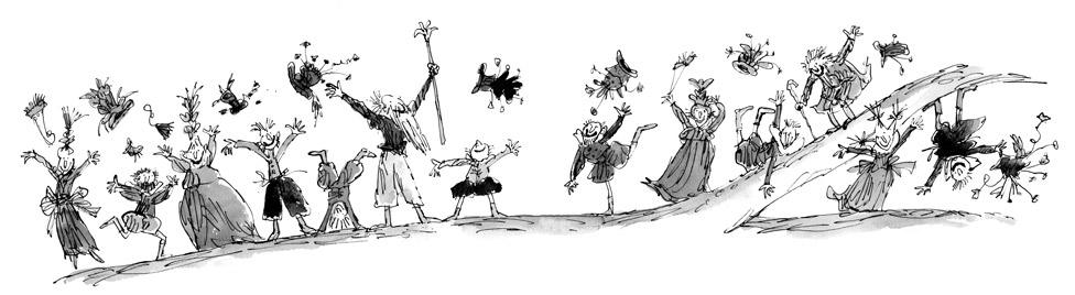 Billy and the Minpins illustration by Sir Quentin Blake