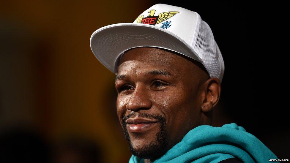 Boxer Floyd Mayweather