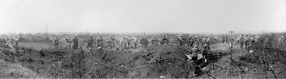 Defences of the trenches at Dompierre