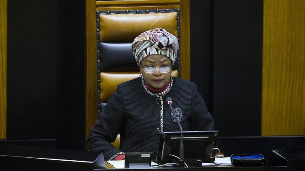 South African speaker Baleka Mbete