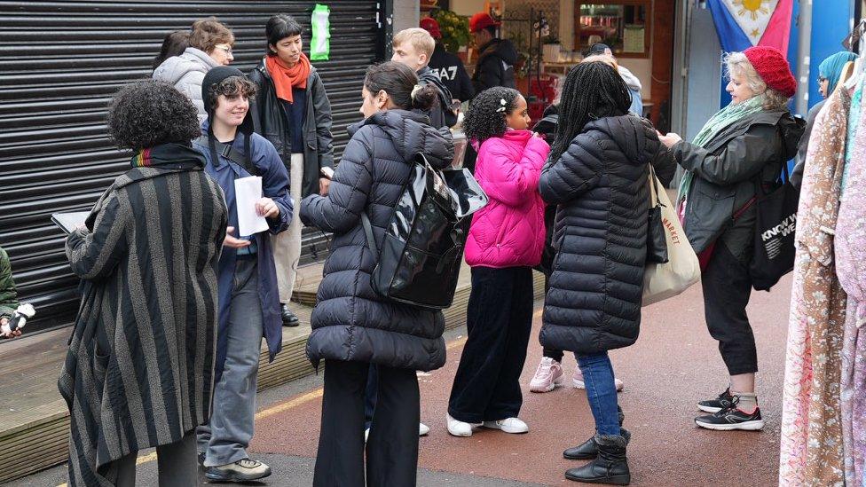 Campaigners gathered in Shepherd's Bush Market