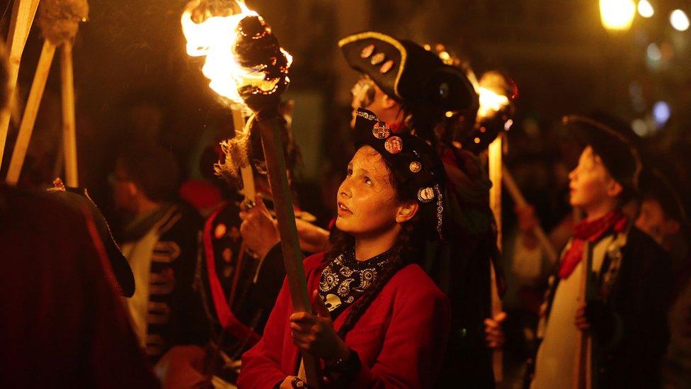 Lewes bonfire parade 2015