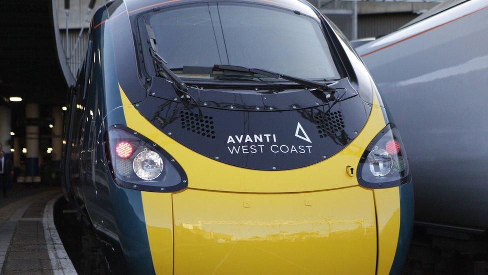 Front of an Avanti train