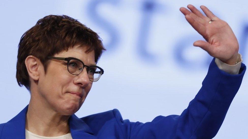 Annegret Kramp-Karrenbauer, leader of the Christian Democratic Union (CDU)