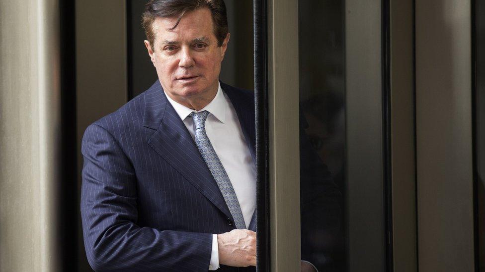 Former Trump campaign chairman Paul Manafort departs the federal court house - February 2018