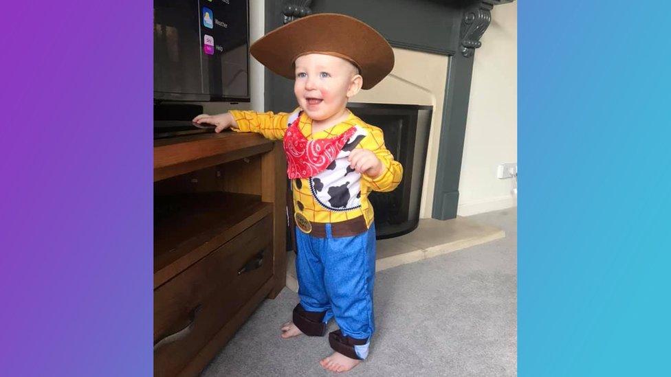 William in Woody outfit.