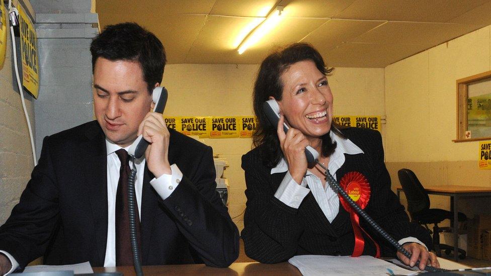 Ed Miliband and Debbie Abrahams