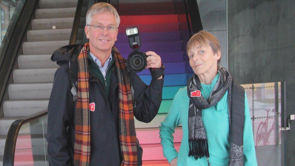 Dr Henk Stigglebout and his wife Lorna