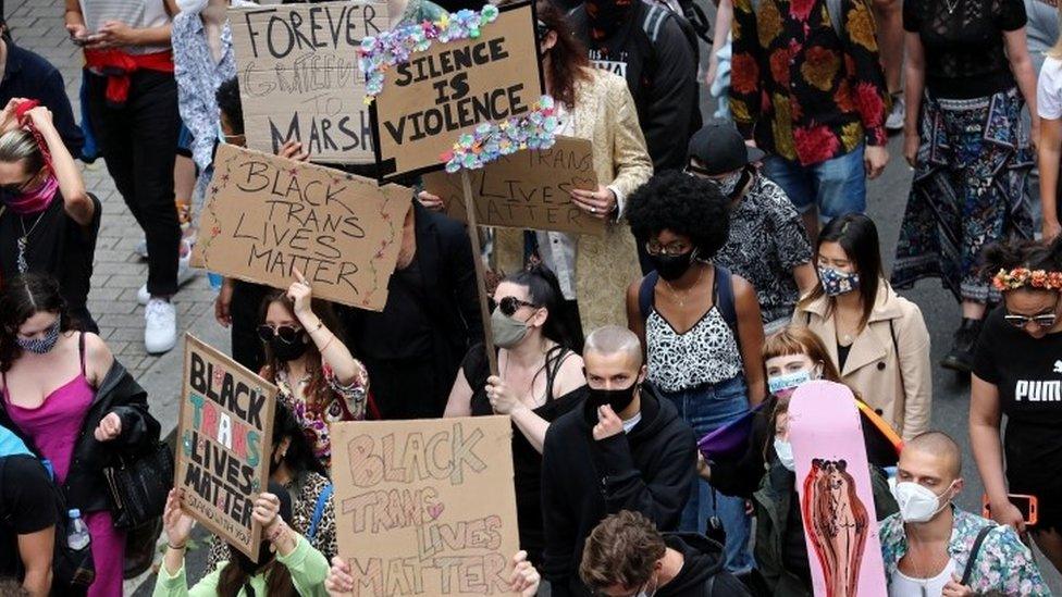 Black Trans Matter rally in London