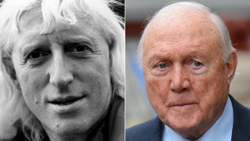 Jimmy Savile and Stuart Hall