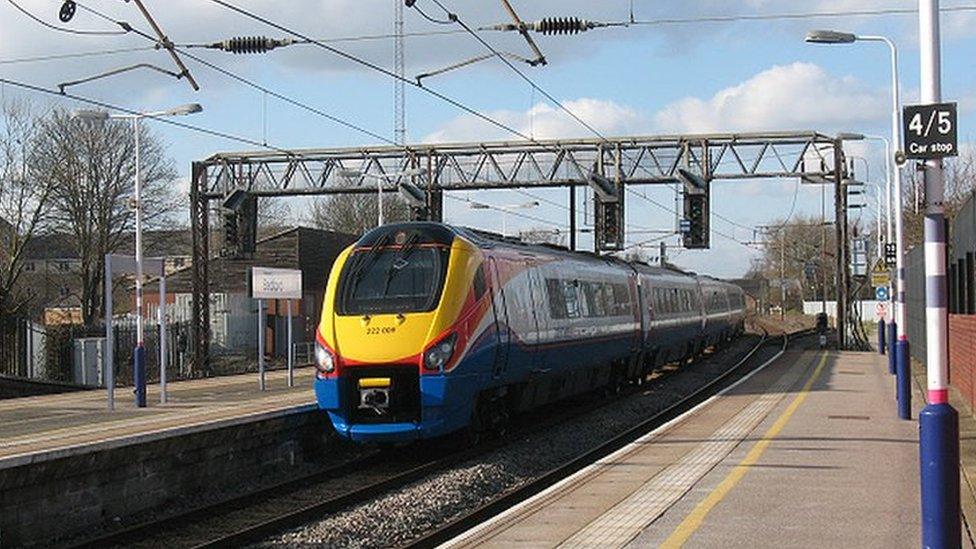 East Midlands Train at Bedford station